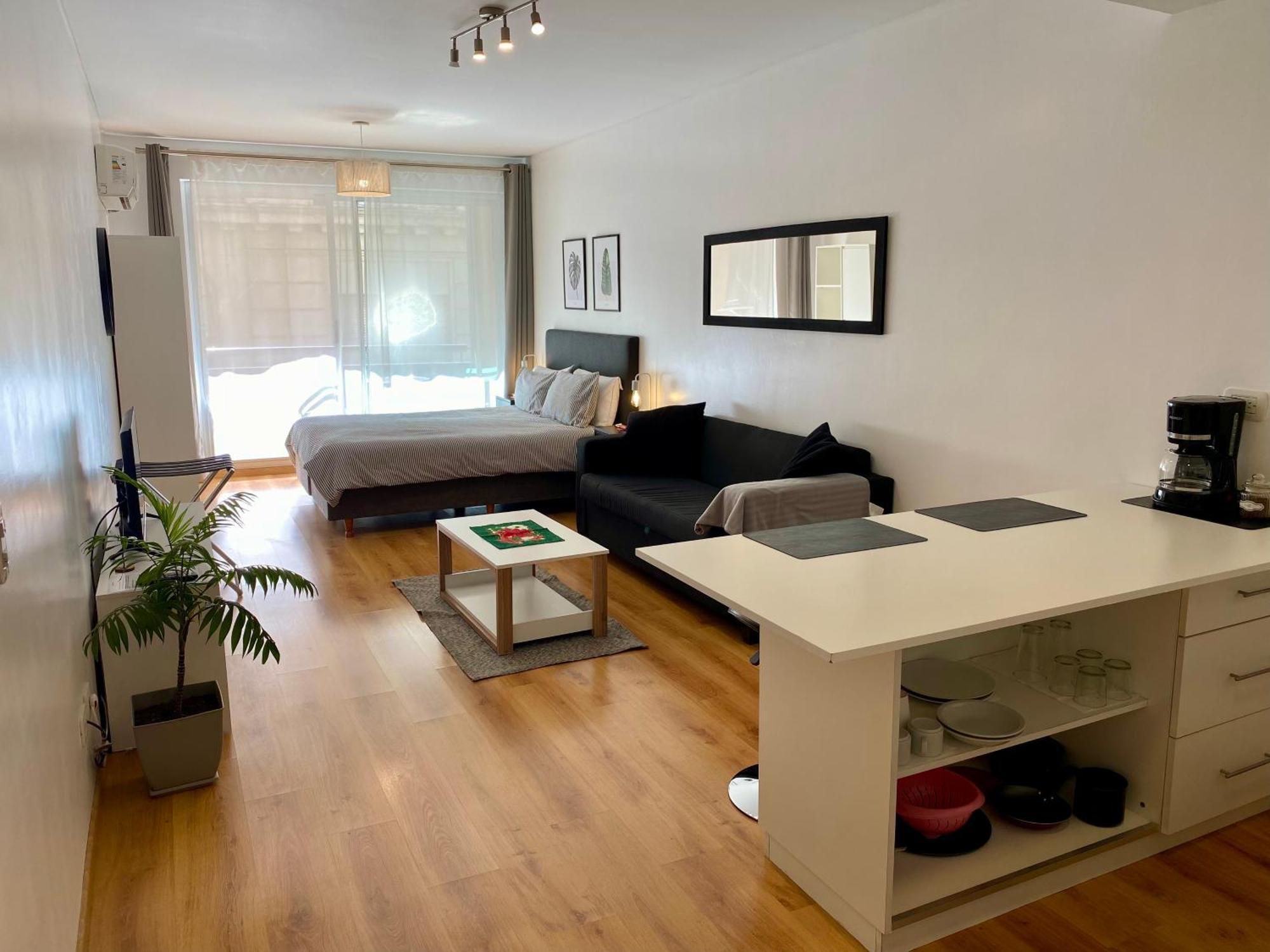 Apartamento Centrico Y Moderno Con Balcon, Piscina, Gimnasio Y Laundry - Buenos Aires — Fotos 1